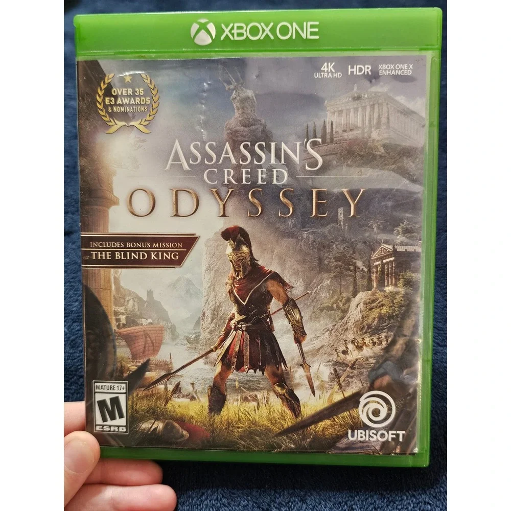 Assassins Creed Odyssey Xbox One Game Ubisoft 4K HDR Spartan Action RPG Disc